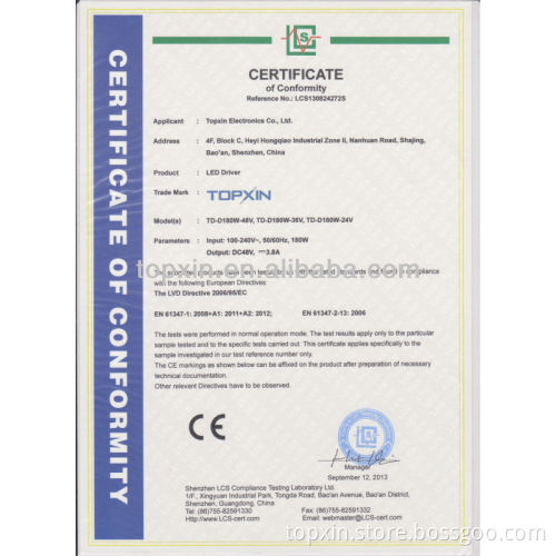 TD-D180 150W-200W LED Driver